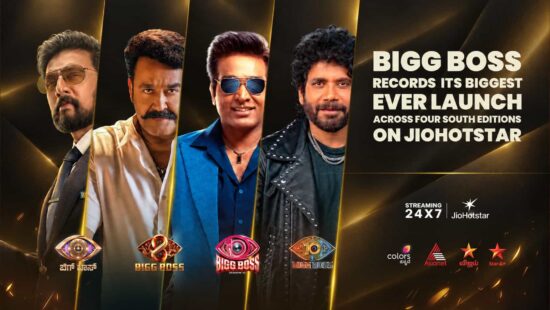 Bigg Boss South 550 Million Watch Hours and 75 Brand Partners Bigg Boss South 550 Million Watch Hours and 75 Brand Partners