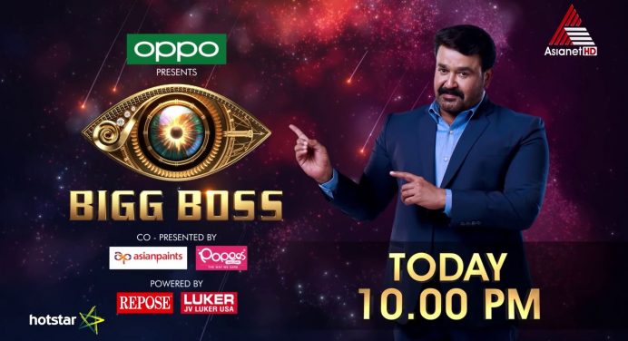 ബിഗ് ബോസ് മലയാളം സംപ്രേക്ഷണ സമയം – ഏഷ്യാനെറ്റ്‌ , മിഡില്‍ ഈസ്റ്റ്‌ ചാനലുകളില്‍